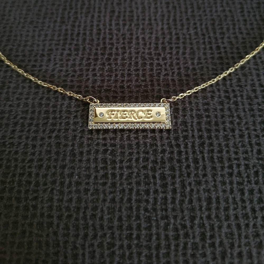Lulu DK "Fierce"💪 Stationary Bar Necklace - NWOT - Picture 12 of 15
